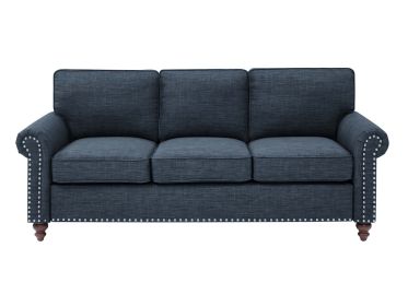 Harbor 78'' Linen Blend Sofa With Solid Wooden Legs