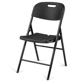 [replace: 96964468]4 Pack Plastic Folding Chair with 440-Pound Capacity, Commercial Grade Folding Chair