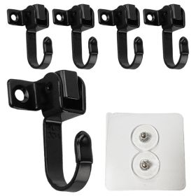 Stainless steel dual-purpose movable side-mounted top-loading hook for bathroom and kitchen load-bearing hook