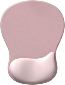 Gel Wrist Rest Mouse Pad, Ergonomic Mousepad with Support, Non-Slip Desk Accessories for Computer & Home Decor (Color: Pink)